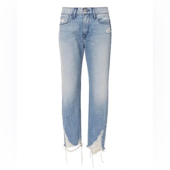 3x1 W3 Cropped Boyfriend Jeans, Higher Ground in Dover - Picture 4 of 4